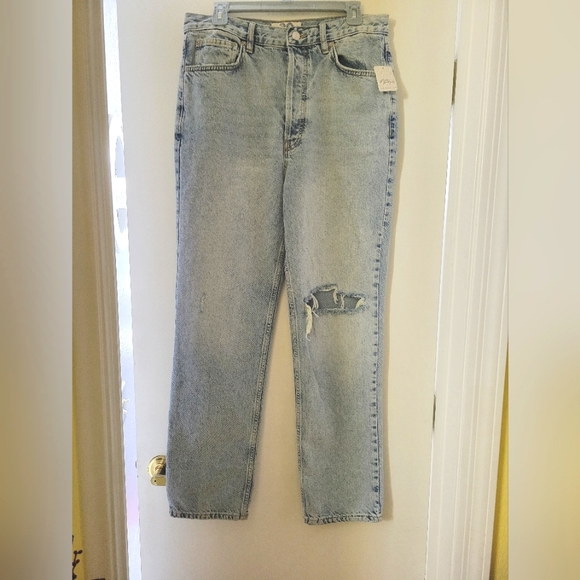 Free People Stone Washed Distressed Jeans size 30 - Picture 3 of 14